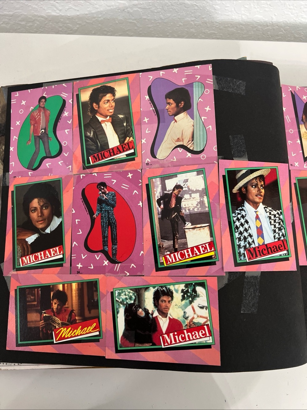 Rare Vintage Michael Jackson 1984-85 Fan Scrapbook Album 110 Pieces